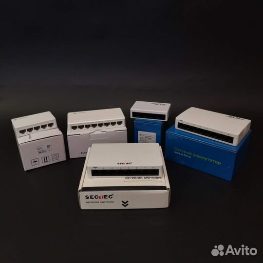 Коммутаторы 12в, без PoE на 5 и 8 портов