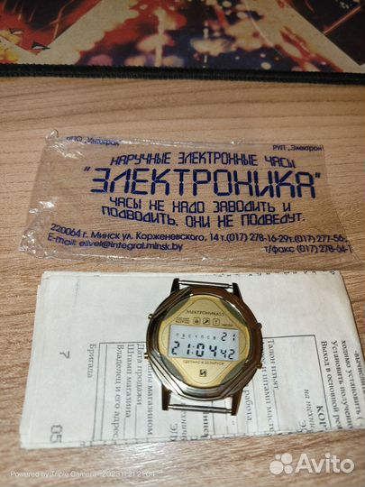 Часы электроника 55
