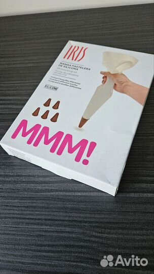 Кондитерский мешок силиконовый с насадками Iris