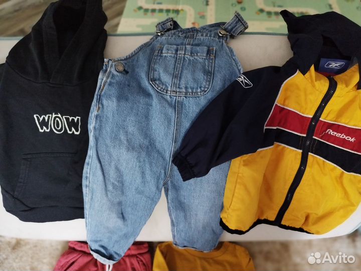 Вещи пакетом для мальчика от 6месяцев до 86см
