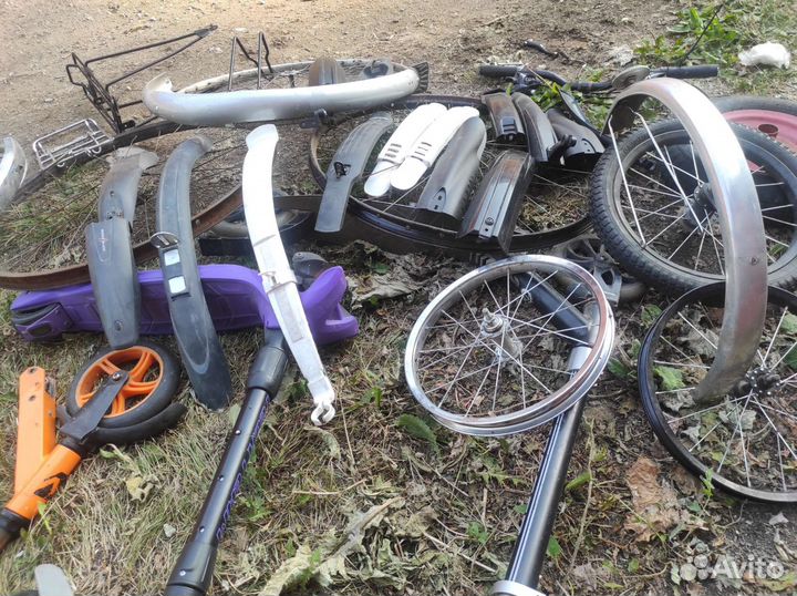 Рама складная салют, колесо 26, крылья, багажник