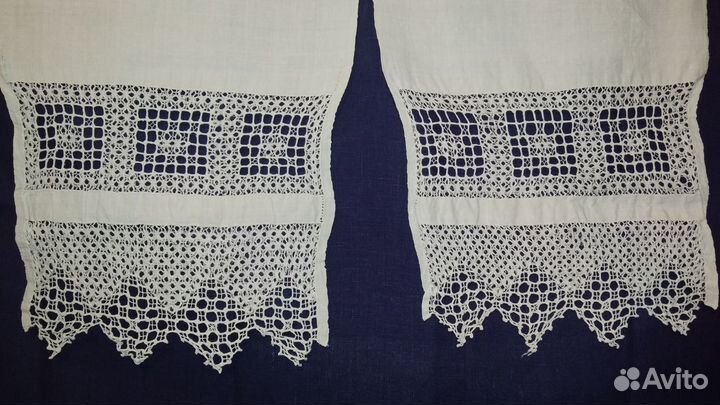 Старинное льняное полотенце Рушник вышитый