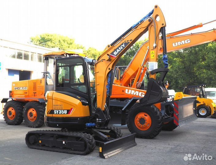Мини-экскаватор Sany SY35U, 2023
