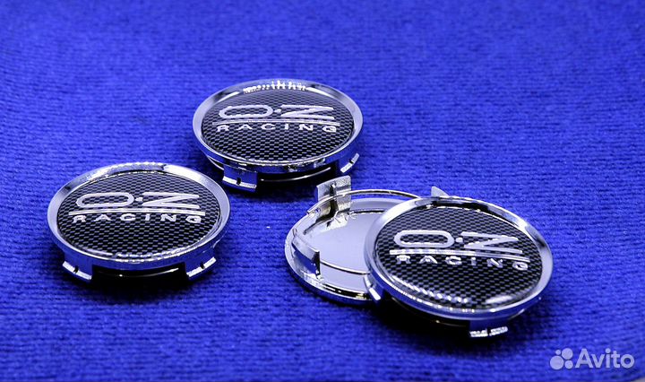 Комплект колпачков OZ Racing М608, 669 хром/карбон