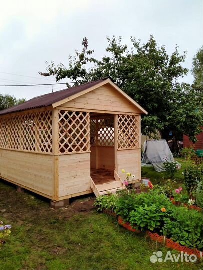 Беседка садовая под ключ