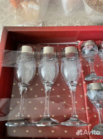 Набор бокалы рюмки подарочный