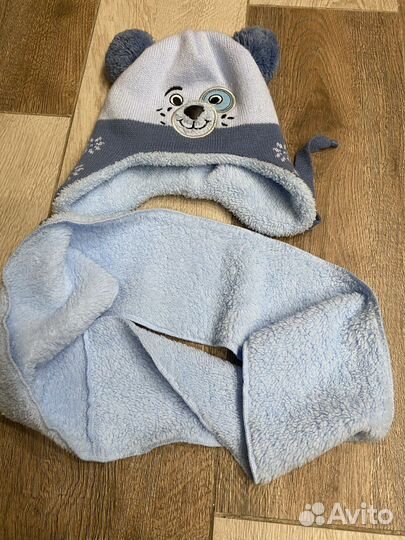 Комплект шапка и снуд