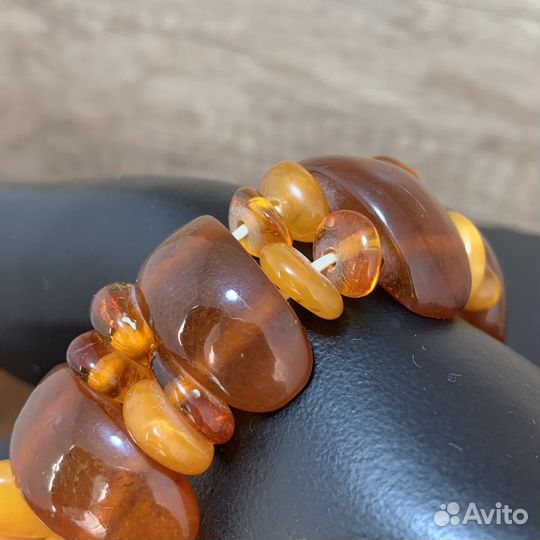Винтажный Браслет Из Янтаря Ретро