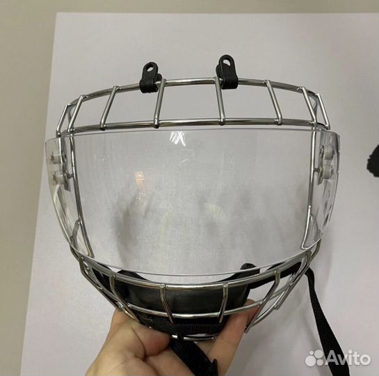 Хоккейная комбо визор, маска с визором для шлема