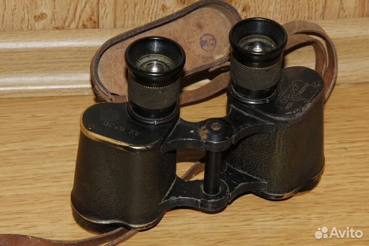 6х30 Армейский Бинокль Ркка 6x30 Ау №4308 -1934год