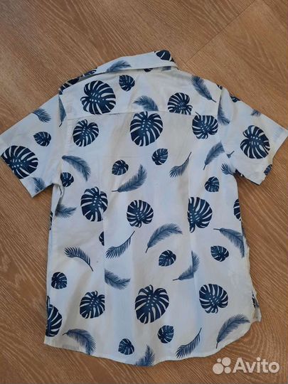 Рубашка button blue 116