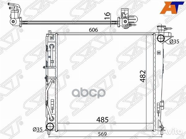 Радиатор Hyundai ix35 09-15 / Kia Sportage 10-16