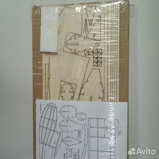 Планер ретро кит набор для сборки бальза