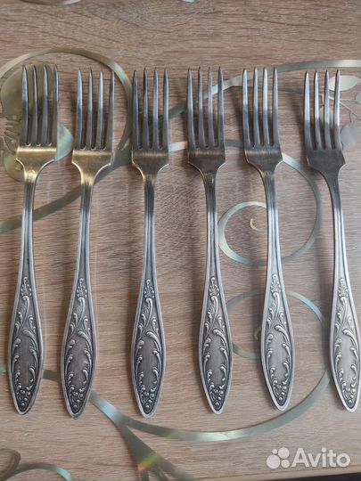 Столовые приборы из мельхиора 10 шт - бронь