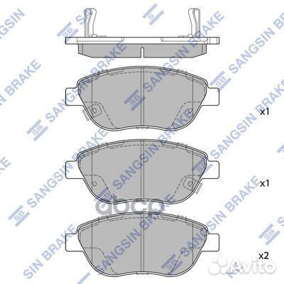 SP1710 колодки дисковые передние Fiat Idea/Dob