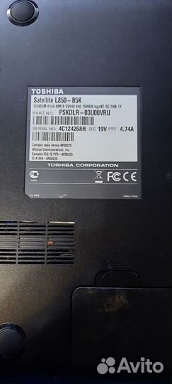 Ноутбук toshiba i5,SSD