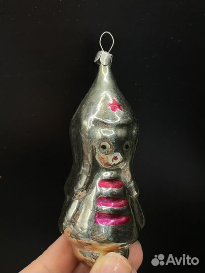 Елочная игрушка агитация солдат СССР (сзр)