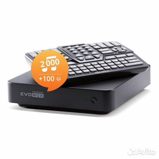 Караоке Evobox Black + микрофоны в подарок