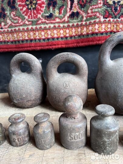 Гири фунтовые старинные весовые