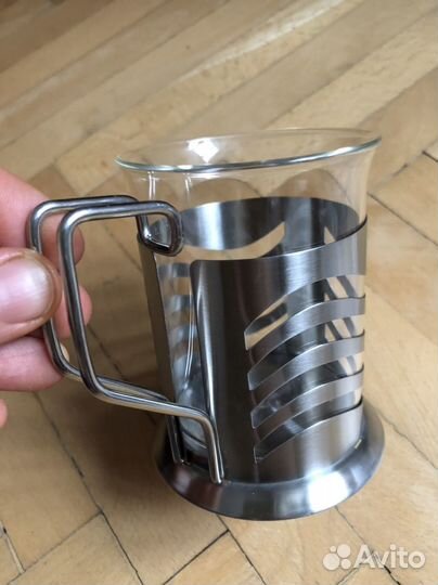 Кружки стеклянные, 2 шт