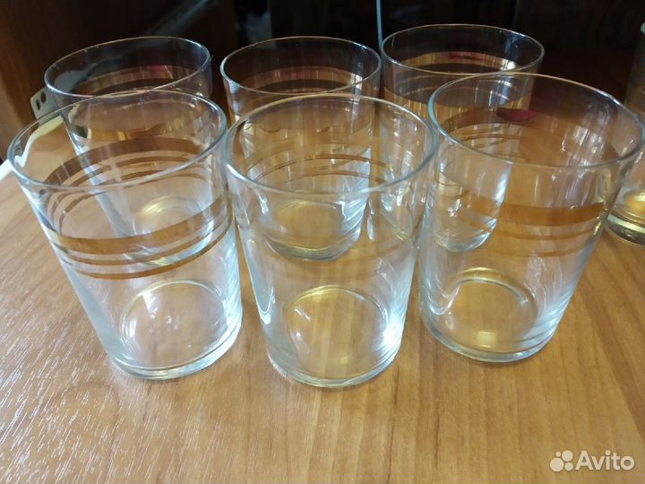 Советские рюмки (стопки) с позолотой