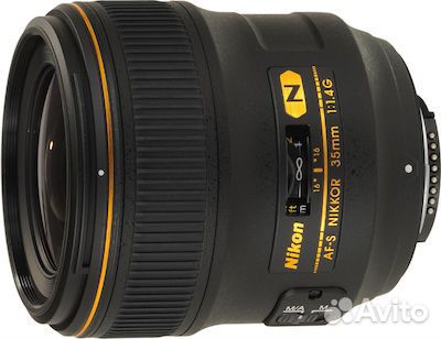 Nikon 35mm f/1.4G AF-S Nikkor, черный новый