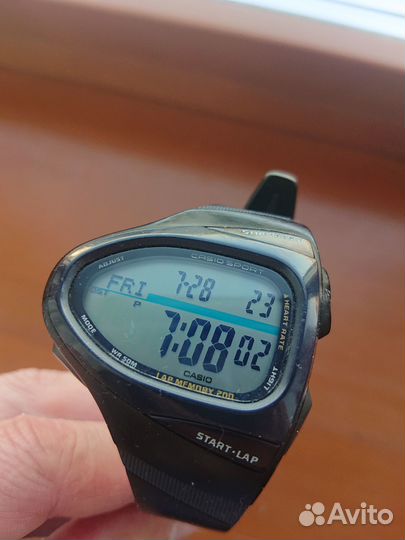 Часы с пульсометром casio chr-100