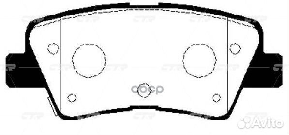 Колодки тормозные дисковые зад GK0499 CTR
