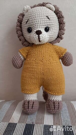 Игрушка Лев Львенок ручной работы