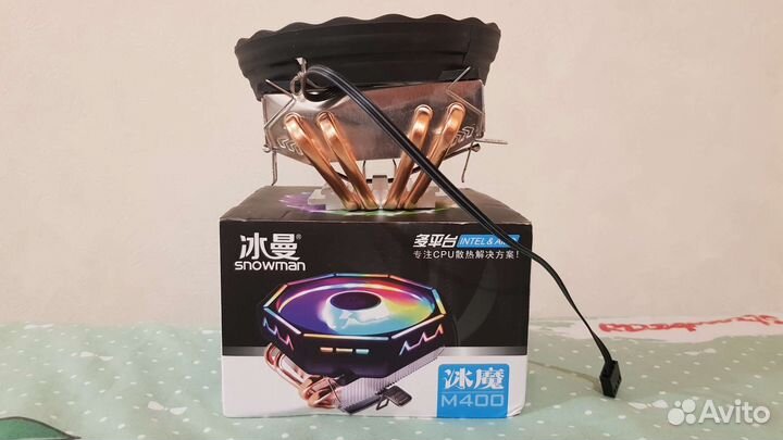 RGB кулер для процессора на 4 трубки