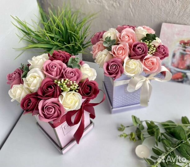 Букет цветов из мыла