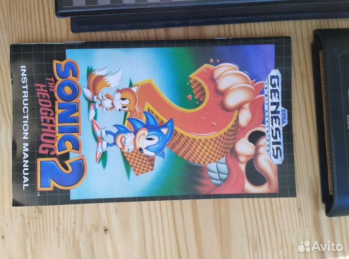 Картридж Sega Genesis. Sonic 2