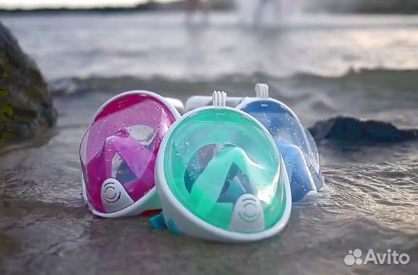 Полнолицевая подводная маска для снорклинга Easybr