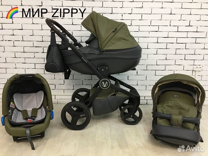 Коляска verdi 3/1 эко-кожа