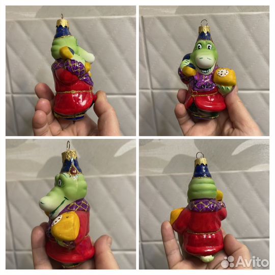 Елочные игрушки элита крокодил кенгуру обезьяна