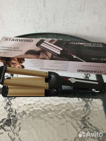 Плойка тройная для волос