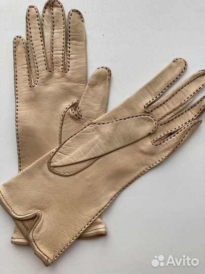 Перчатки антикварные кожа