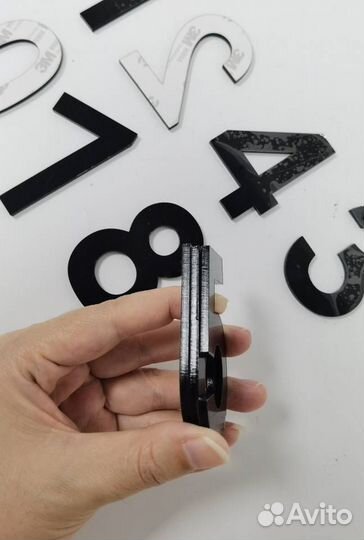 Буквы Цифры из Акрила Лазерная резка акрила Фрезер