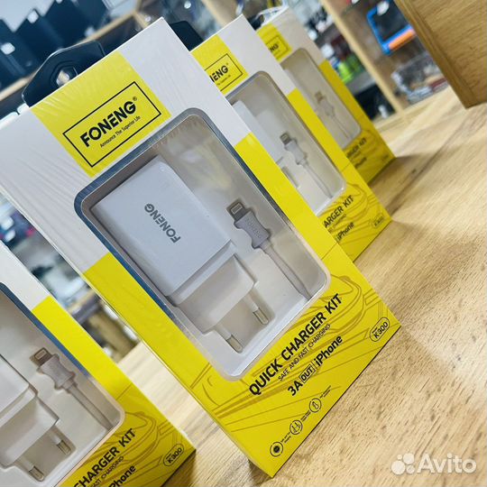 Зарядное устройство foneng К300 3А USB Lightning