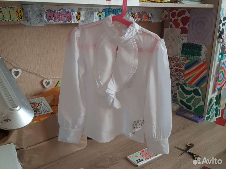 Блузка школьная Белый Размер 122 De S*A*L*I*T**O