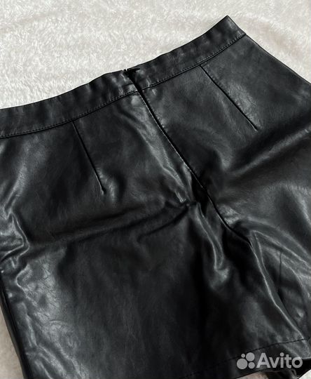 Шорты женские кожаные