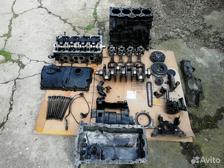 Двигатель фольксваген AJM 1.9 TD по частям