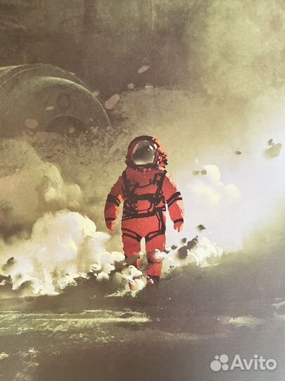 Постер на холсте 45х60 Космос