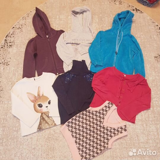 Огромный пакет одежды для девочки 104