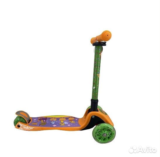 Самокат детский трехколесный со светящимися колеса