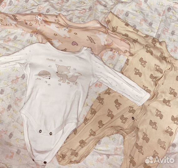 Вещи пакетом на девочку 62 68 74