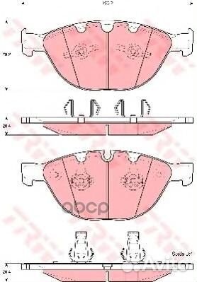 Колодки торм.пер. GDB1558 TRW