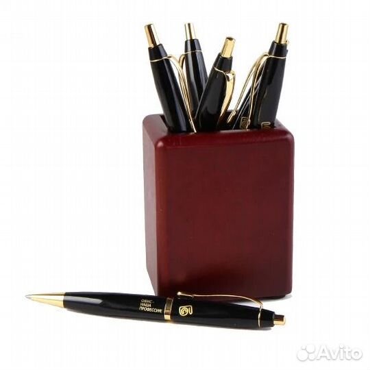 Набор настольный 7 предметов, натуральное дерево