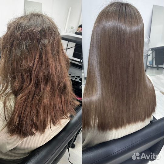 Кератиновое выпрямление/Ботокс/Нанопластика/Брейды