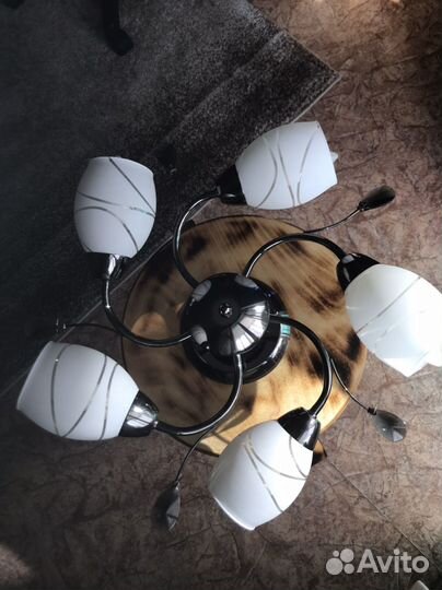 Люстра потолочная бу